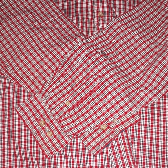 Nice Worn Once Mens Wrangler LS Button Dress Red L - Picture 8 of 10